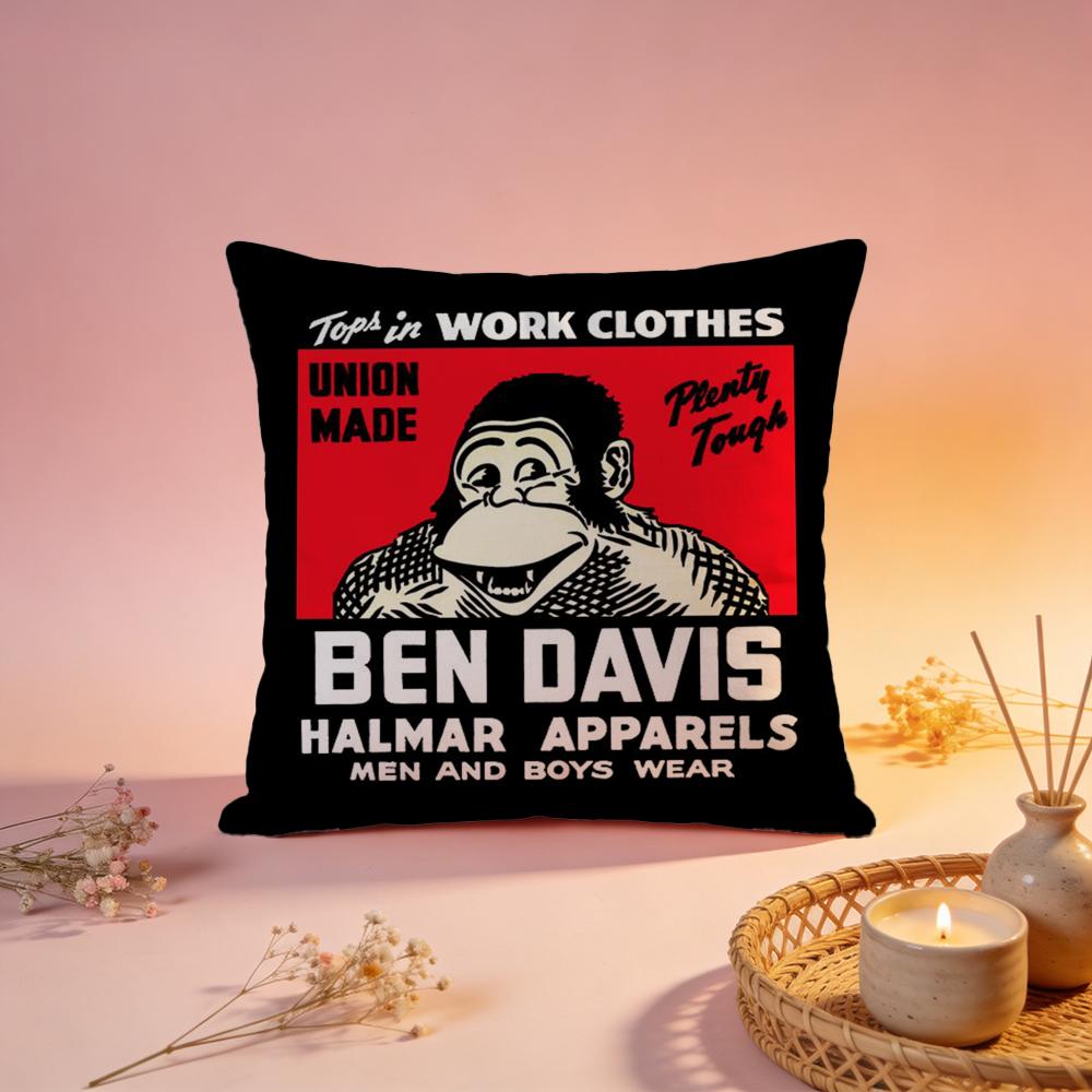 Trendy BBen Davisied Cushion Cover Comfortable Durable Pillow Cover MultiScene for Home Office Car Sofa