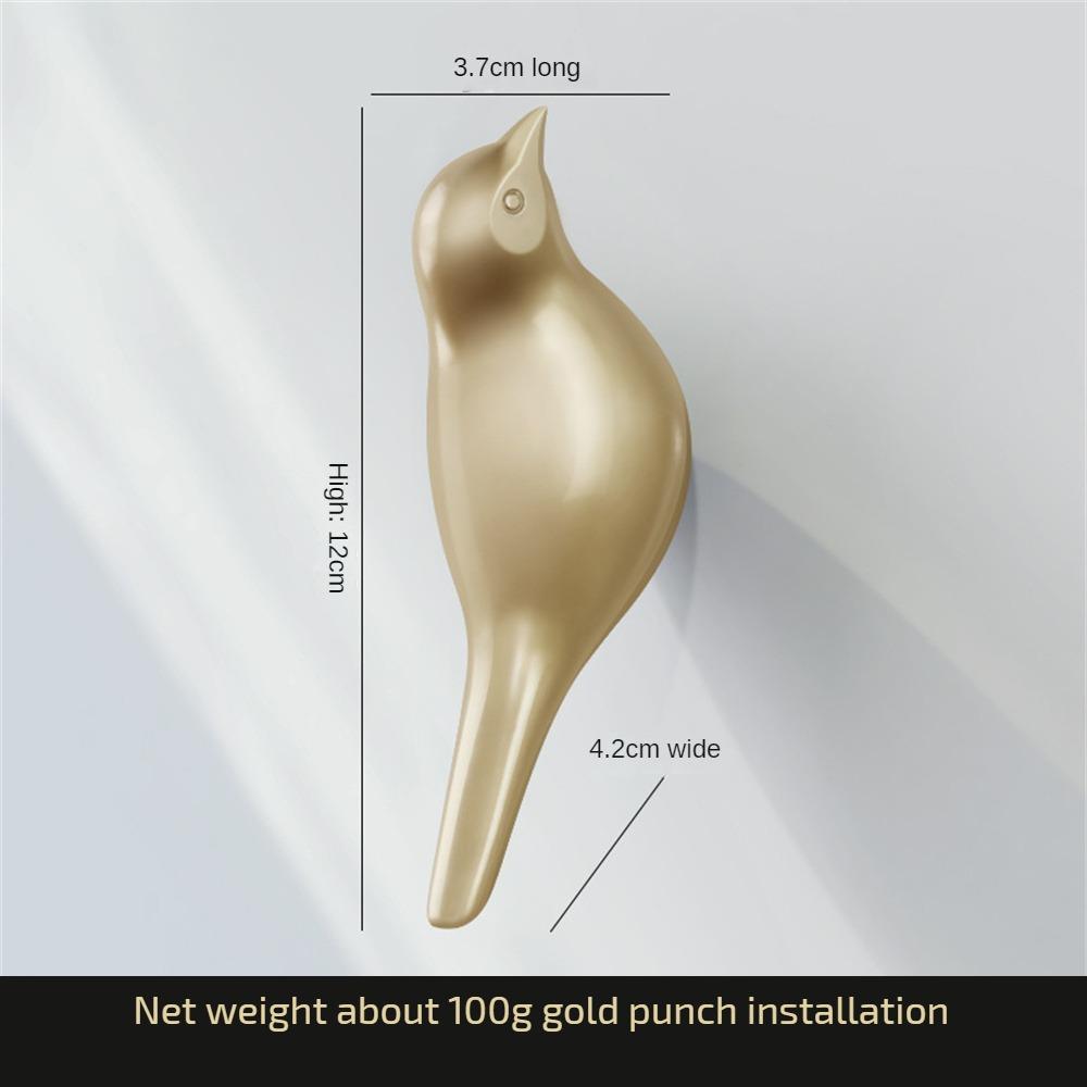 Креативный крючок для украшения птицы, настенная вешалка для двери спальни, 3D одинарный крючок, крючок для пальто, простое настенное украшение