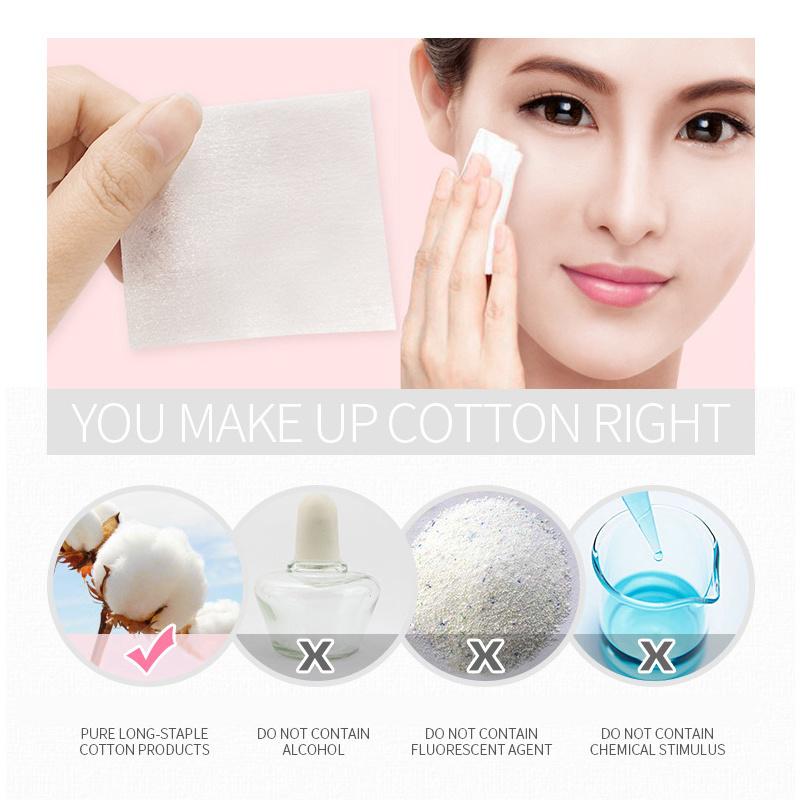 100 шт. ватный диск, мягкие подушечки для макияжа, очищение лица, сужение пор, впитывающая бумажная салфетка