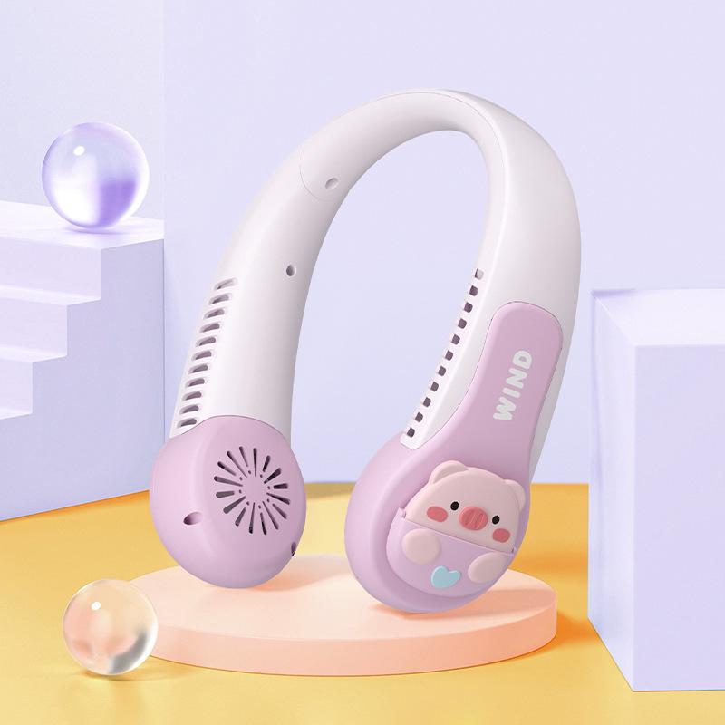 3000 мАч Подвесной шейный вентилятор Портативный безлопастной вентилятор Персональный носимый безлистный вентилятор с шейным ремешком Перезаряжаемый USB-вентилятор Мини-ожерелье Вентилятор