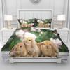 Rabbit Cute Duvet Cover Home Pillowcase Set Adult Bedroom Children Comforter Bedding