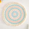 Romantic Bohemian Placemats Round Coaster Cotton Pad Heat Insulation Mat  Wedding Table Decor