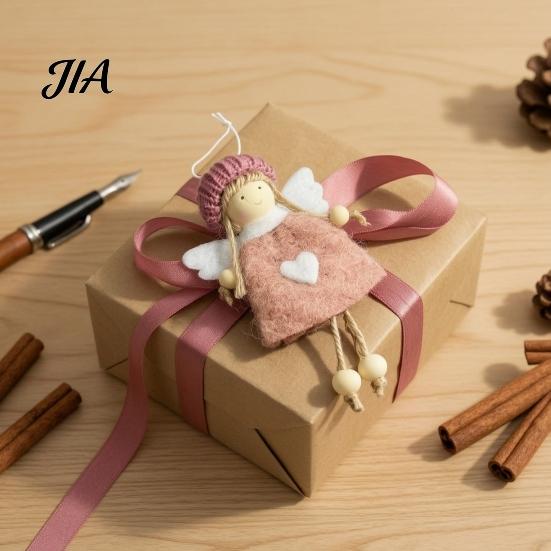 Рождественские подвесные украшения, Плюшевая кукла-ангел, Подвески-феи для рукоделия, Ручная вышивка, Декор для дома, Вечеринки, Нового года,
