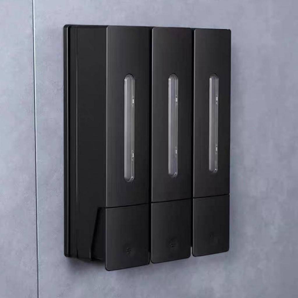 3Pcs Soap Dispenser Wall Mounted Shower Shampoo Shower Gel Detergent Conditioner Dispenser Bathroom Storage Bottle