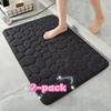 Ultra-Soft Coral Fleece Bathroom Mat,Machine Washable,Thick Coral Fleece, Low Pile, Rectangular, Suitable for Bathroom Entrance.