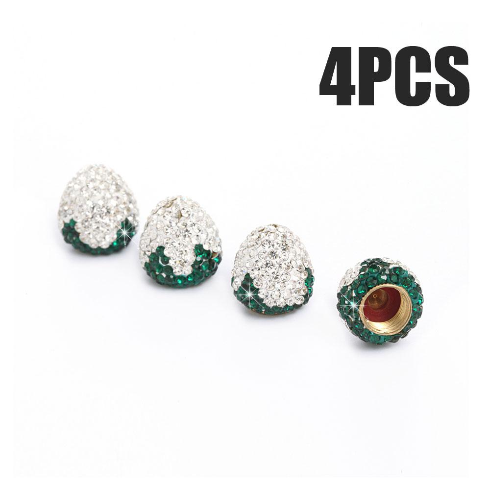 4 шт. хрустальные колпачки для автомобильных шин, пыленепроницаемые колпачки для колесных клапанов с бриллиантами, блестящие подвески для автомобиля, декоративные автомобильные аксессуары