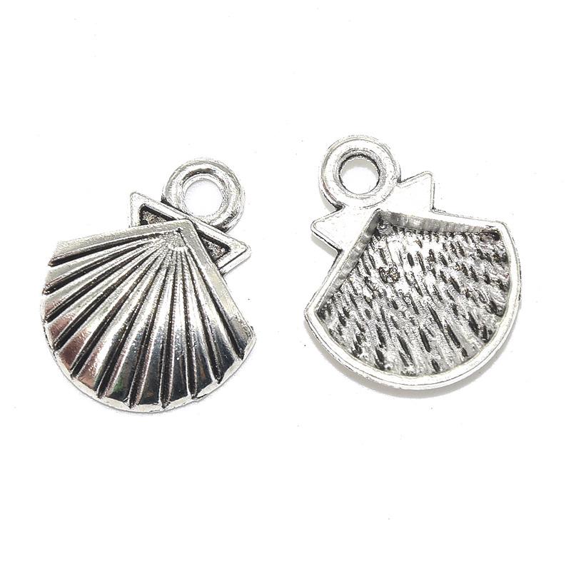 Набор из 18 самодельных украшений из сплава «Морская жизнь»: Подвески из ракушек и раковин для браслетов, ожерелий и серег