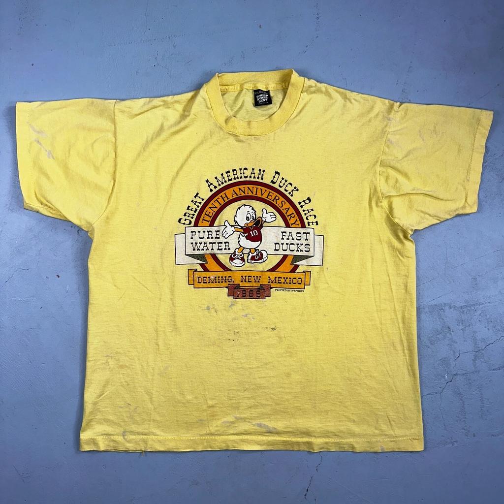 Great American Duck Race VTG T Shirt Deming New Mexico 1989 80s Cute USA