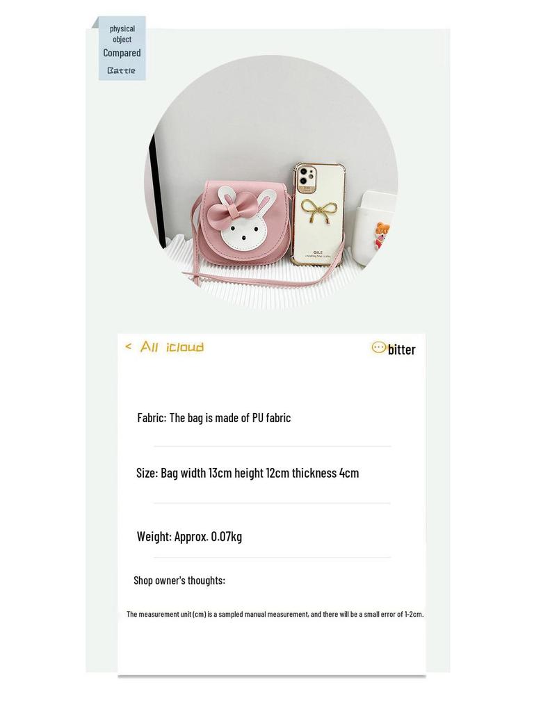 Корейская стильная сумка кроссбоди с бантом Микки для женщин и детей - Коллекция Осень/Зима 2025