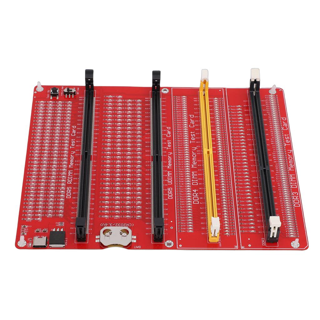 4 in 1 RAM Memory Tester Card Desktop Computer DDR3 DDR4 DDR5 UDMM DDR5 RDIMM Diagnostic Analyzer with Light