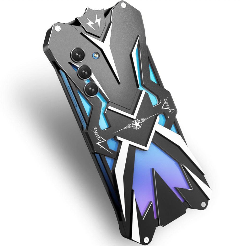 Armored Case for Samsung Galaxy A14 5G/4G, Aluminum Alloy, Black