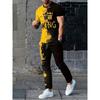 Summer New Men's T-shirt Pants Suit Camouflage Printing Short-sleeved Round Neck T-shirt Casual Outdoor Wear Comfortable