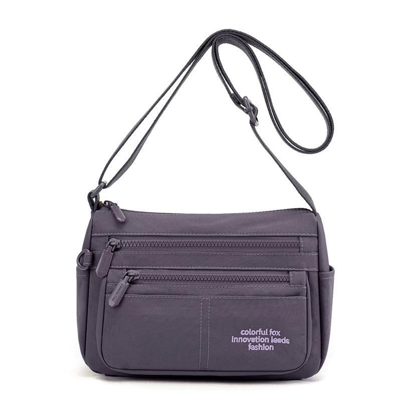 New 2025 Women's Versatile Nylon Shoulder Bag Simple Casual Commuter Light Messenger Bag