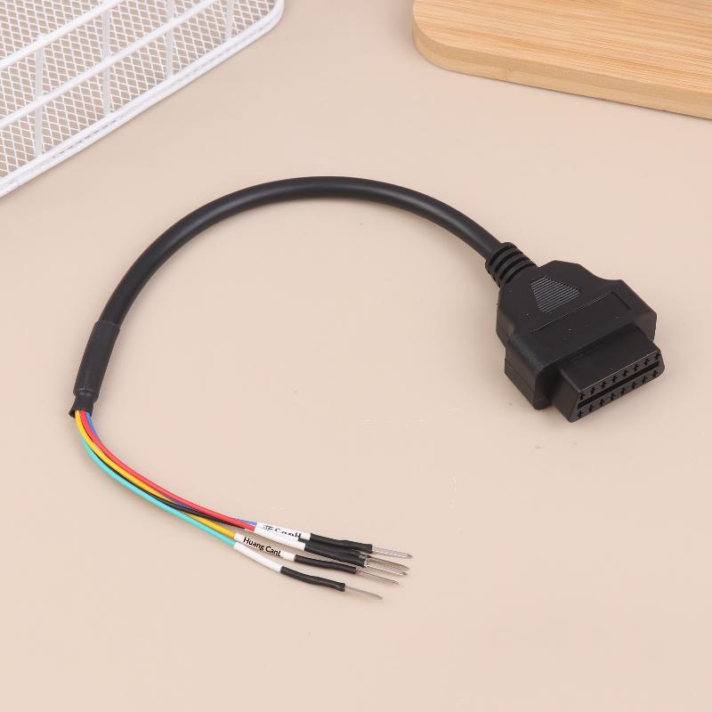 Автомобильный диагностический адаптер Obd2 Разъем Obd2 Перемычка Интерфейс Удлинительный кабель Инструмент Автомобильный удлинительный кабель 16-контактный Can +- K-линия