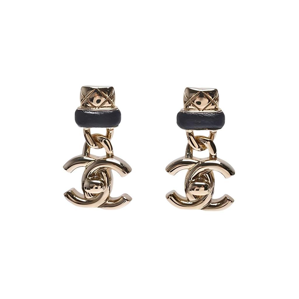 Chanel Fashion Double C Earrings Women accessories Gold AB6169B05547NC155