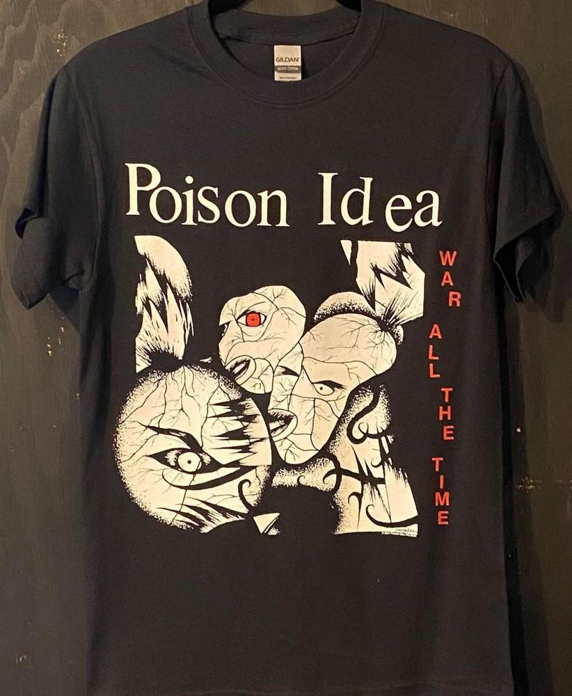 POISON IDEA Band War All The Time Black Unisex T shirt Men Women WA4449 Unisex T-Shirt