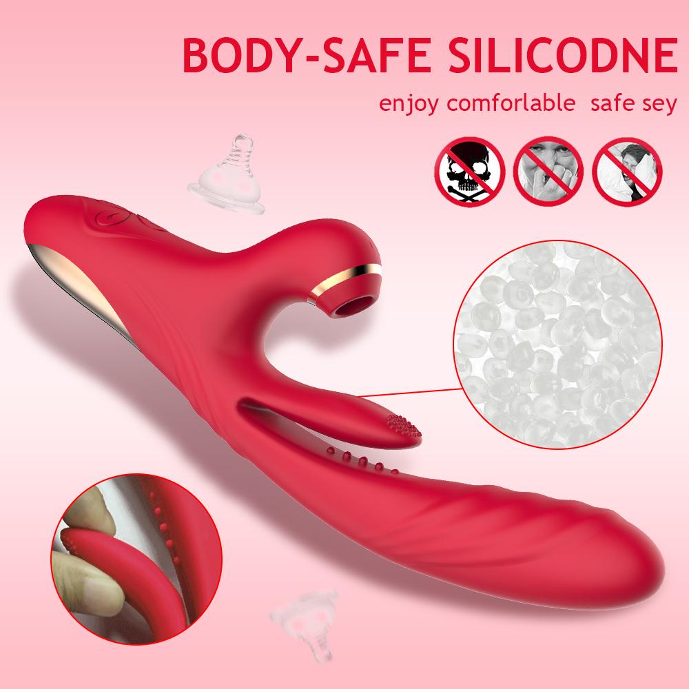 3в1 сосание вибратор телескопический дилдо секс-игрушки для женщин точка G язык облизывание клитора массажер стимулятор секс-игрушка для взрослых 18