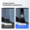 AAFP1 Для Skoda Rapid Octavia Yeti Kodiaq Karoq Fabia Superb VRS KAMIQ Scala Citigo Автомобильные наклейки на B-стойку Защитная пленка на центральную стойку