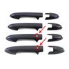 Door Handle Cover For Honda Jazz Fit GK5 GP5 2014- Carbon Fiber Color Modify Refit Chrome Decoration Trim Decor Sticker