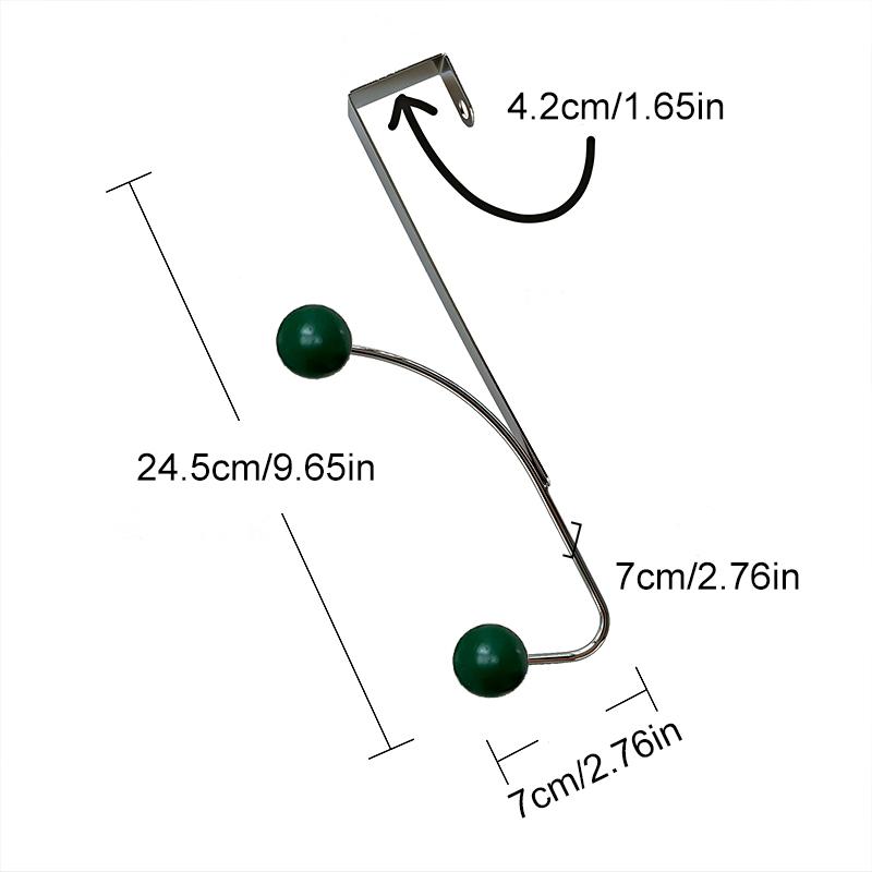 1 шт. крючок для хранения железа кремового цвета, практичный крючок за дверью, не требующий пробивки, крючок для пальто и шляпы