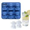 Силиконовая форма для шоколада и льда с герметичной крышкой, 3D в форме обезьяны, для кубиков виски, желе, мини-десертов, штабелируемый гибкий кубик-мейкер