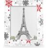 5x7 Picture Frame White Winter Christmas Snowflake Photo Frame for Wall and Tabletop Display Wooden Photo Picture Frame Home Decor