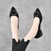Pointed High Heels Women's Spring New Square Buckle Shallow Mouth Single Shoes Two Highly Commuter Work Shoes