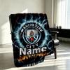 Custom Name Personalized Manchester City FC Print Blankets, Home Decor, Bedroom, Sofa, Camping, Couch, Gifts for Birthday Christmas