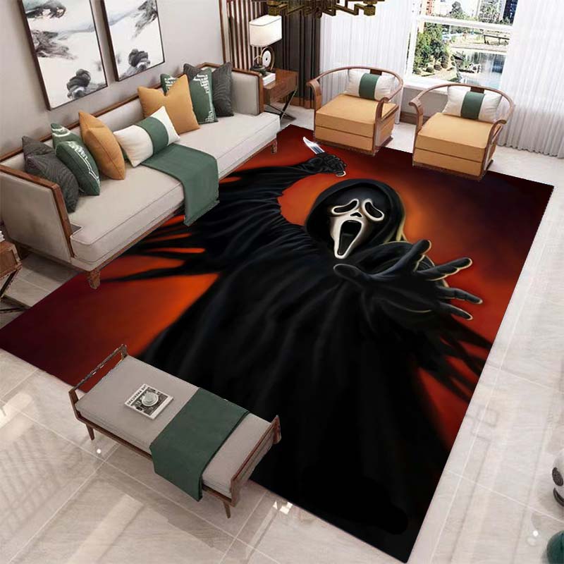 Ковер ужасов на Хэллоуин для гостиной, украшения дома, дивана, журнального столика, коврики, коврик для ванной комнаты, нескользящий напольный коврик