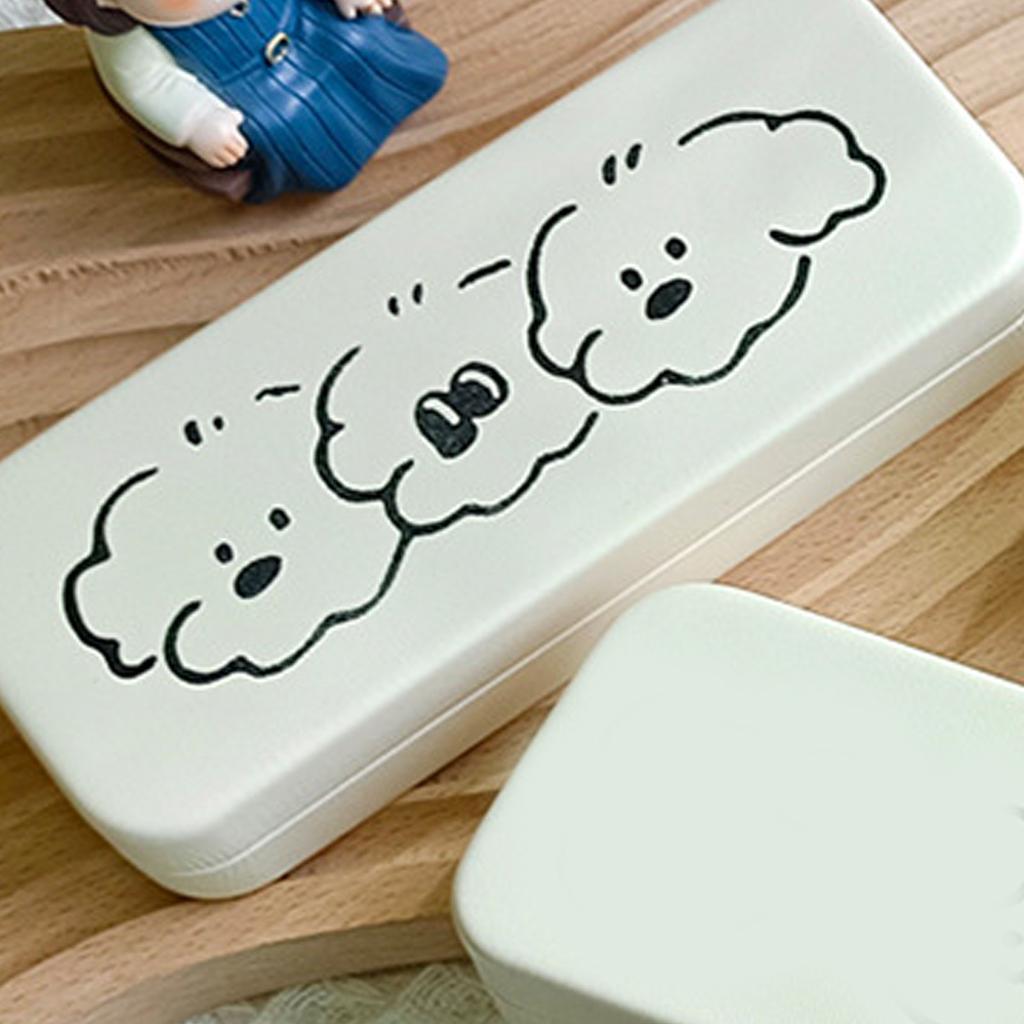 Портативный футляр для очков с изображением животных из мультфильмов, органайзер для хранения очков в оправе, защита от близорукости