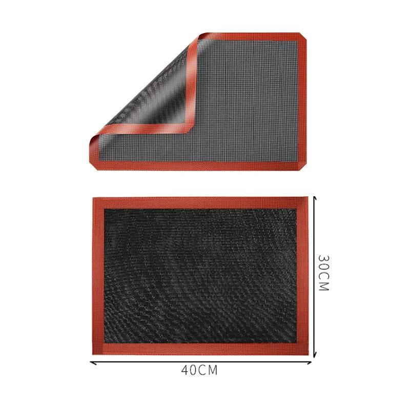Silicone Breathable Baking Mat Non-Stick High Temperature Resistant Cookie Bread Baking Mat Oven Microwave Kitchen Baking Tools
