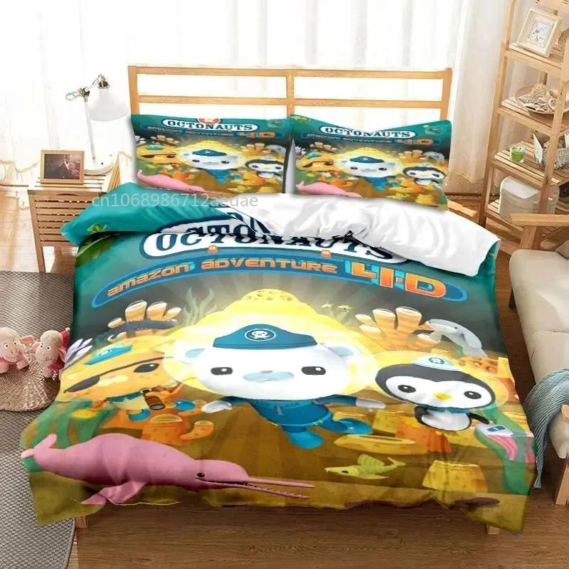 Comforter The Octonauts Cartoon All Season Twin Bedding Set 3 Piece Comforter Set Bed Double King Comforter