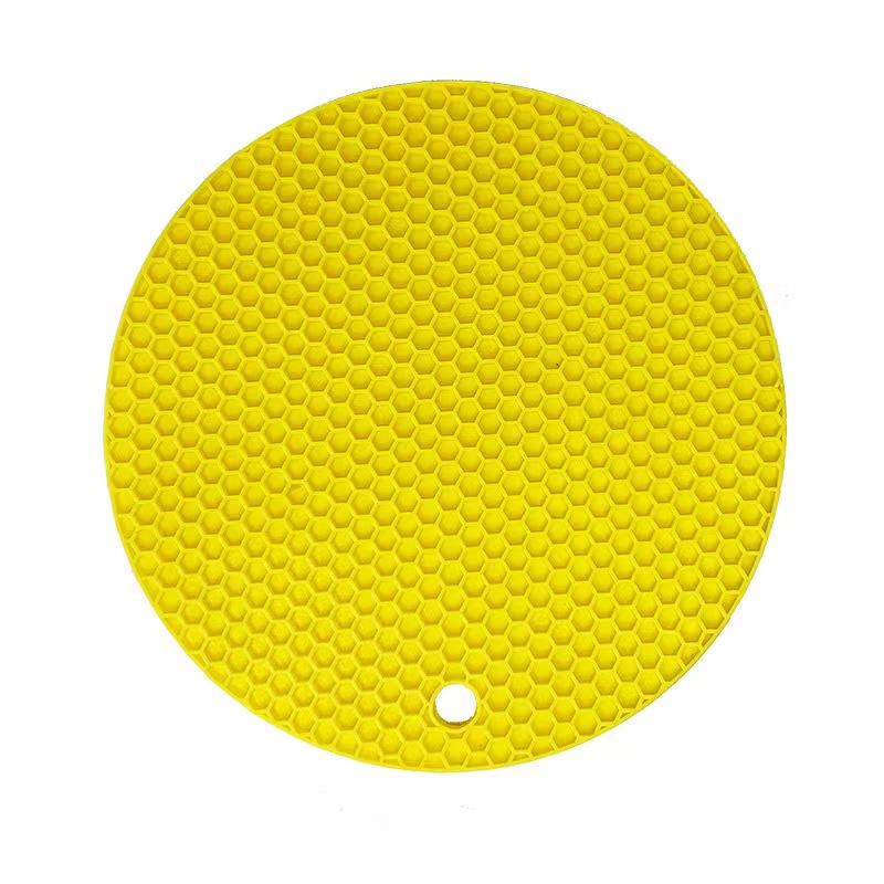 Round Heat Resistant Silicone Mat Drink Cup Coasters Insulation Non Slip Pot Holder Thicken Table Placemat Kitchen Accessories