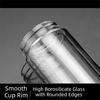 Borosilicate Glass Tea Water Cup One Click Opening Infuser Tumbler  Outdoor Activities