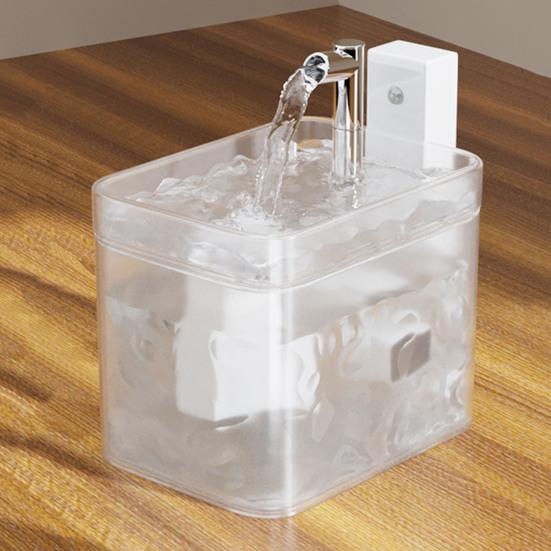 Беспроводной фонтан для кошек 1,5 л автоматический дозатор воды для домашних животных с зарядкой через USB