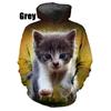 Men/women 3d Printed Cat Hoodie Funny Pullover Casual Sweatshirt Hooded Tracksuits