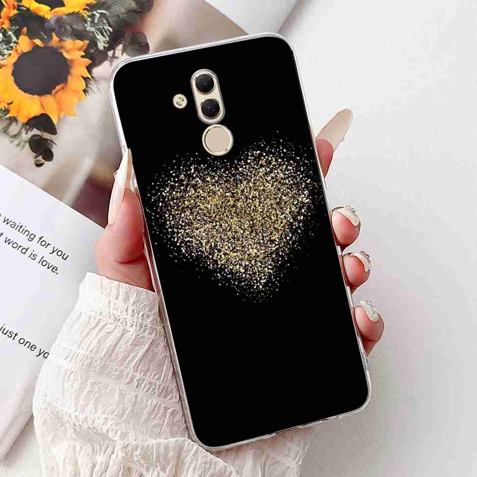 For Huawei Mate 20 Lite 6.3" Case SNE-AL00 Cute Cat Soft Silicone Cover For Huawei Mate 20Lite SNE-LX1 Colorful Butterfly Shell