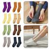 Fashion Metallic Thread Women Socks Shiny Elastic Sport Socks Breathable Soft Crew Socks Daily Wear