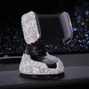 Windshield Phone Holder Crystal Phone Holder Crystal Rhinestones Dashboard Mounts Car Phone Holder