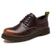 Men's Spring 2021 Black Low-Top Martin Boots - Versatile, British Style Casual Genuine Leather Shoes