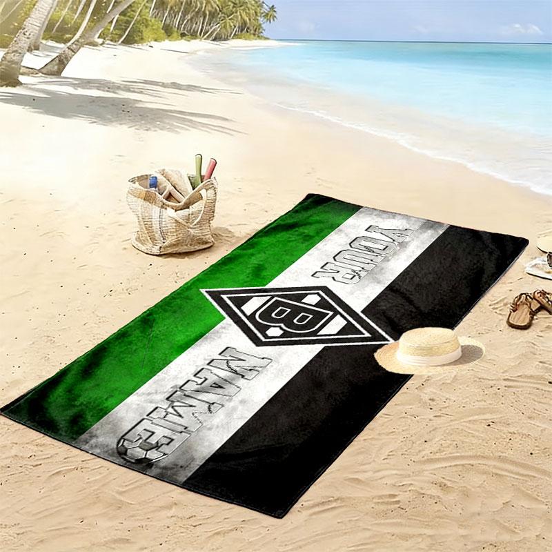 Borussia Monchengladbach Print Beach Towel, Large Soft Quick Dry Towel for Beach Camping Swimming