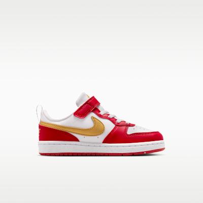 Nike Court Borough Low Recraft White University Red Gold (PS)