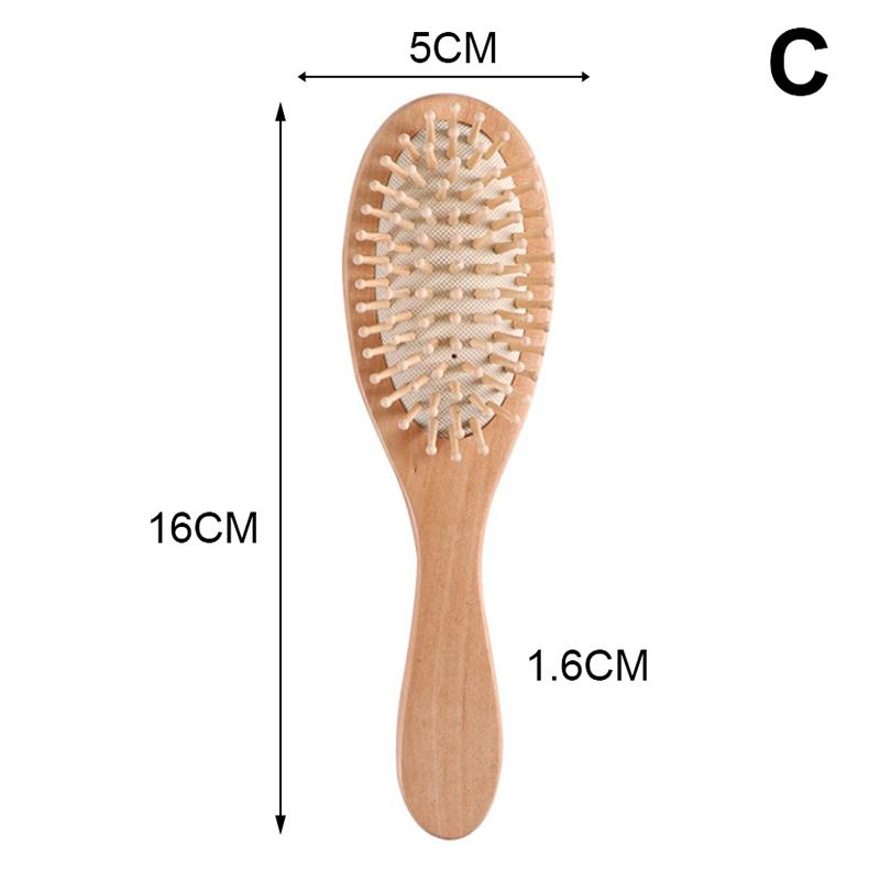 Деревянная расческа с подушкой безопасности, парикмахерская расческа для макияжа, бытовая расческа, массажная расческа