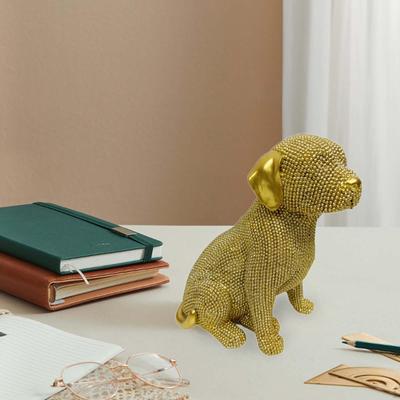 Статуя собаки, скульптура животного, креативный щенок из смолы, простой современный настольный орнамент для стола
