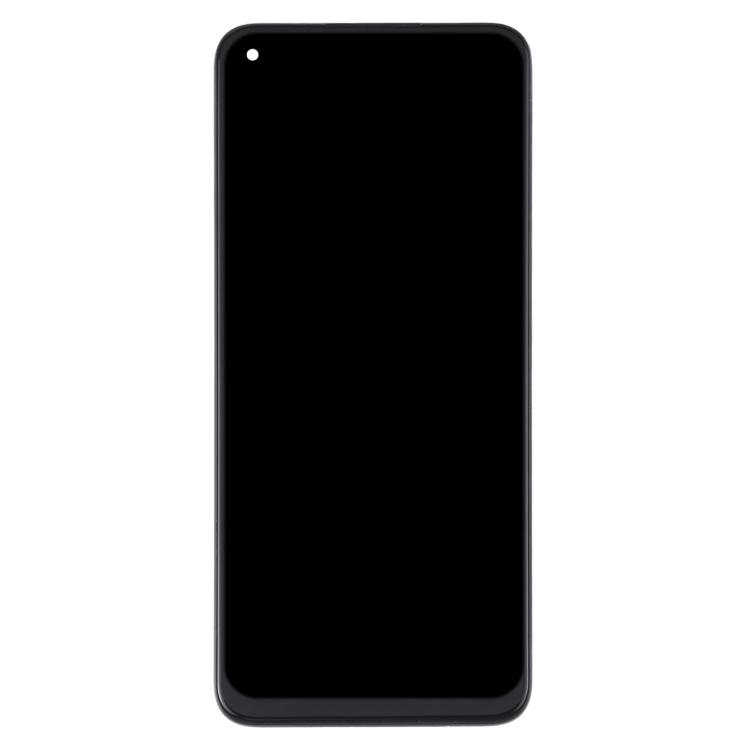 ЖК-экран класса B и сборка дигитайзера + замена рамки (без логотипа) для Realme 6