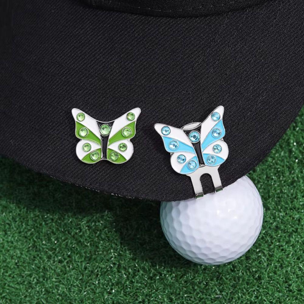 Butterfly Shape Golf Ball Marker Brim Clip Golf Hat Marker Golf Lovers Golf Cap Clip Women Girls