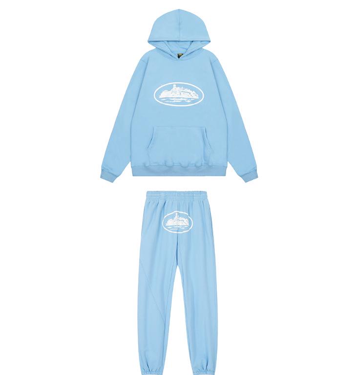 Классический набор: Худи с логотипом парохода и повседневные унисекс спортивные штаны
