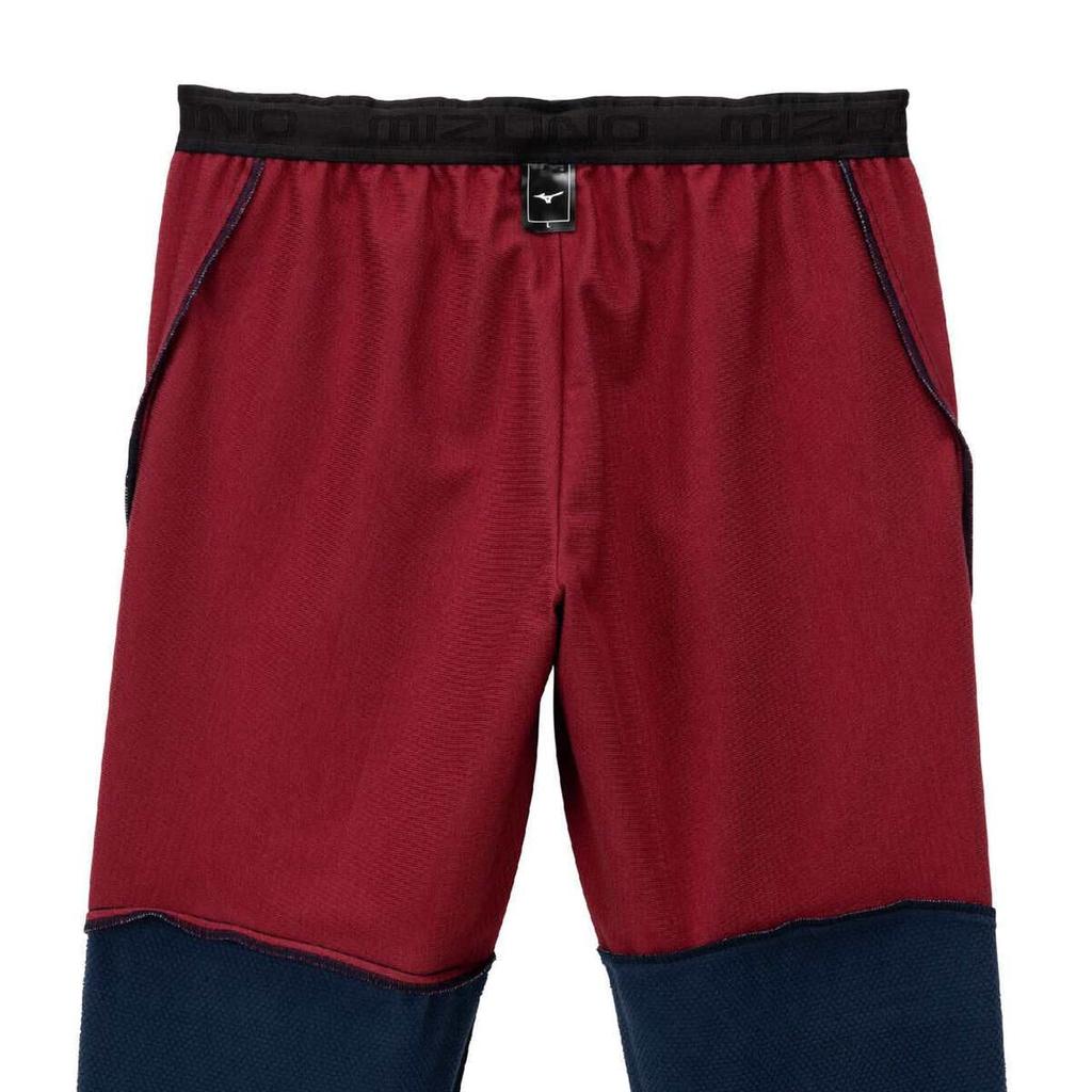 Mizuno Tech Shield Breath Thermo Training and Pageant Blue Pants, Windproof, Stretch, Water-Repellent, Moisture-Wicking, Heat-Generating, 32MDB530,