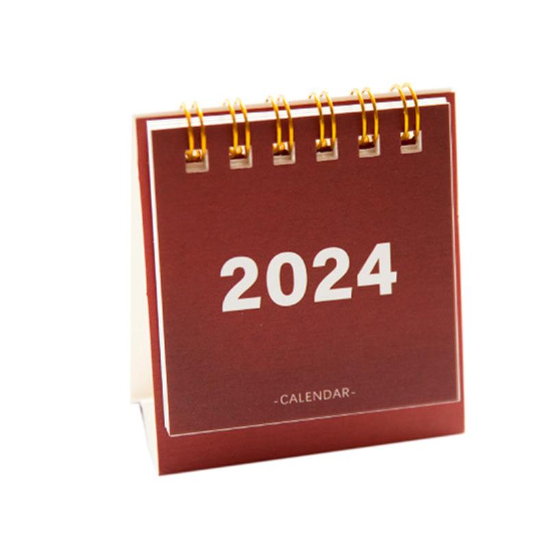Мини-календарь на 2024 год, офисные школьные принадлежности, календарь, простой настольный календарь, ежемесячный планировщик, настольные аксессуары, декор, безделушки