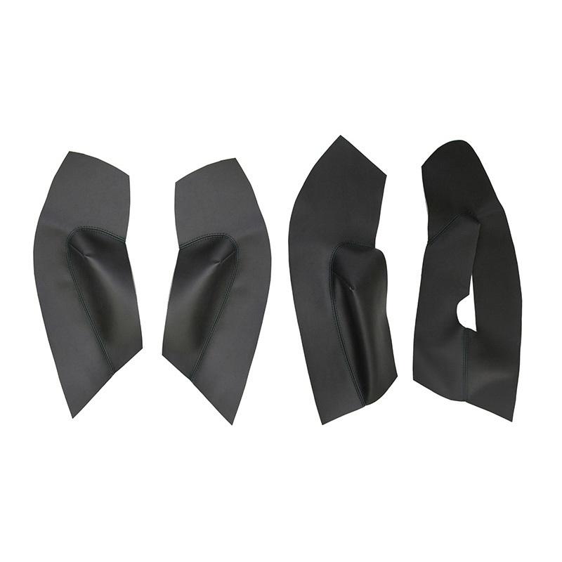 Left Hand Drive Leather Door Panels Cover For Skoda Octavia 2007 2008 2009 2010 - 2014 Car Door Armrest Panel Cover Sticker